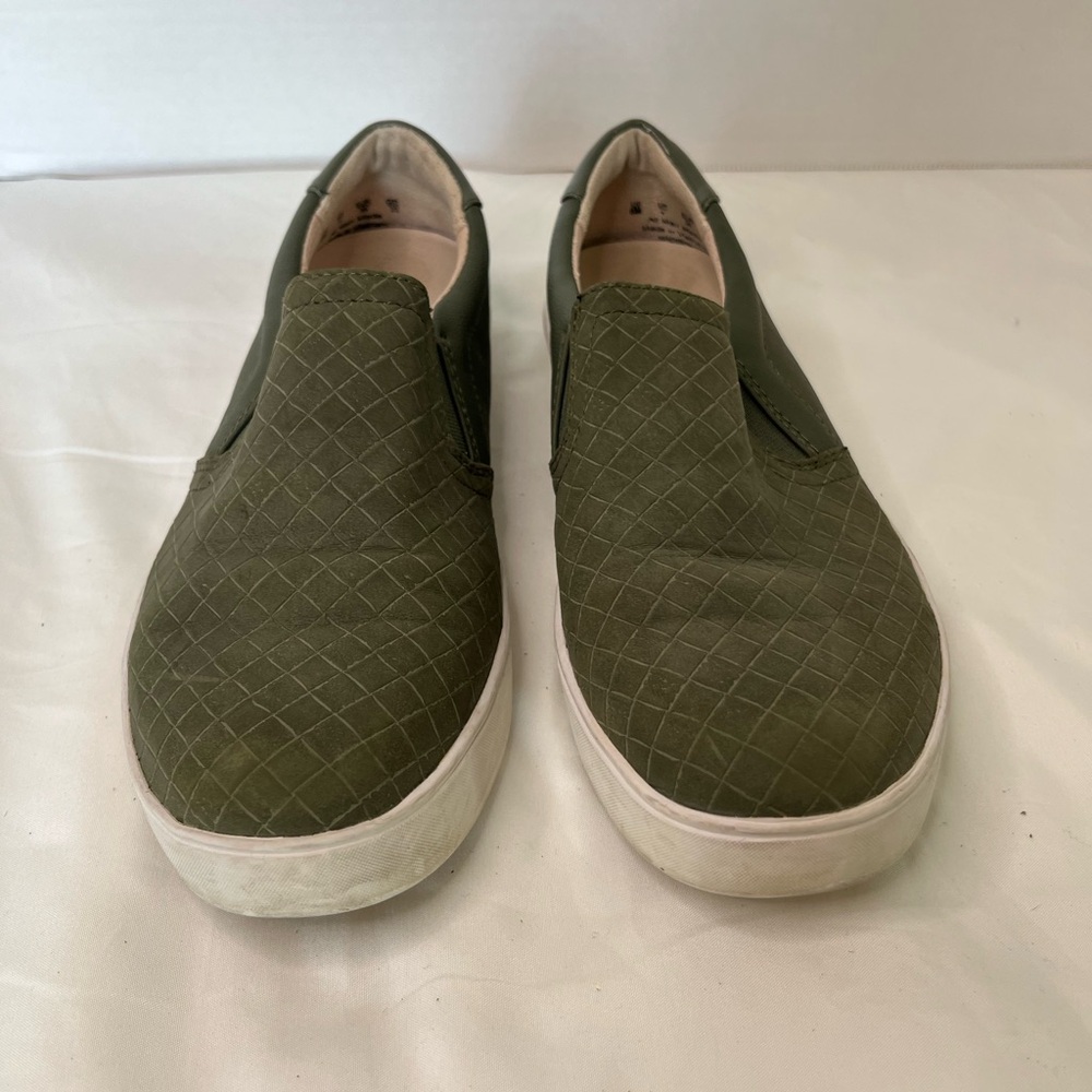 Dr. Scholl's Quilted Olive Slip-On Loafers